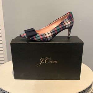 💕J Crew Tartan Plaid Collette Pumps